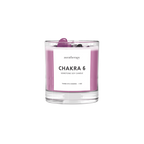 Chakra 6 Amethyst & Tourmaline Edelstein-Kerze