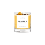 Chakra 3 Tiger Eye Edelstein-Kerze