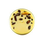 Chakra 3 Tiger Eye Edelstein-Kerze