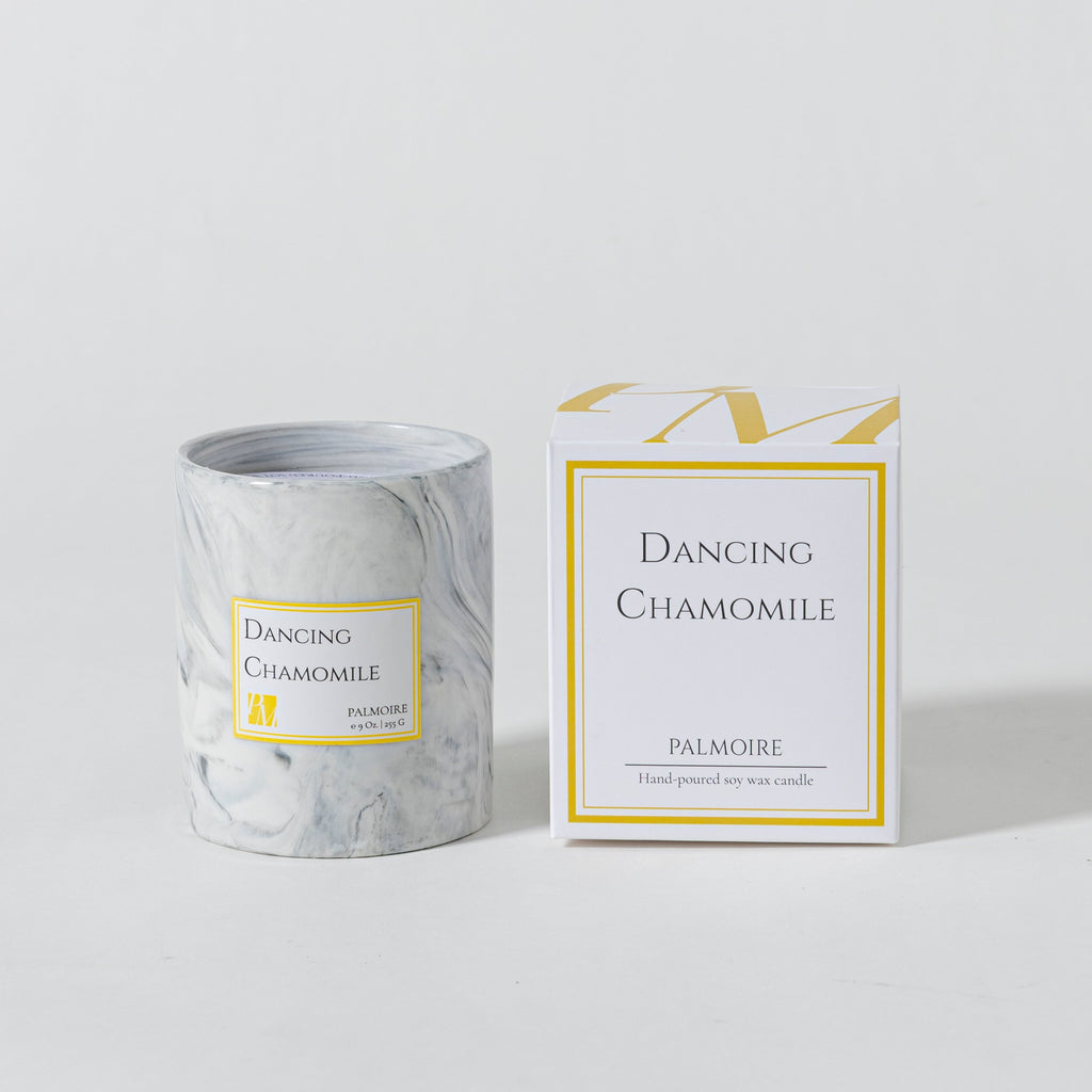 Dancing Chamomile Sojawachskerze